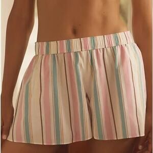 Lyrebird by Anthropologie Striped Pajama Shorts, Size M